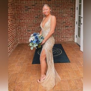JOVANI GOLD PROM DRESS